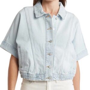 Habitual Light Denim Cropped Shirt